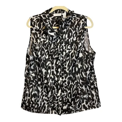 Chico's Weekends Vest Women's Size XL Animal Print Lightweight Chicos 3 - Image 1 of 3