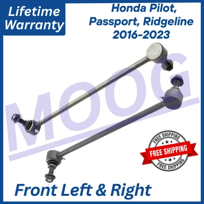 Par de barras estabilizadoras delanteras MOOG OEM para Honda Pilot Passport Ridgeline 2016-2023 elevador Foto 1 de 4
