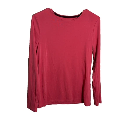 Talbots T-Shirt Women's Medium Crew Neck Tee Long Sleeve Solid Casual Shirt Top - Image 1 of 4