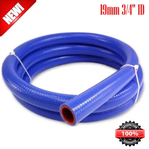 Manguera Calefactora Silicona Reforzada 5 Pies 1 Capa 19mm 3/4" ID Alta Temperatura AZUL - Imagen 1 de 3