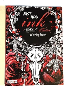 Bendon Just Add Ink Erwachsene Tattoo Advanced Malbuch Brandneu - Bild 1 von 3