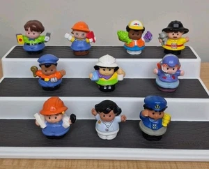 Fisher Price Little People Figures Lot of 10 Pretend Play Career Jobs Worker Toy - Picture 1 of 13