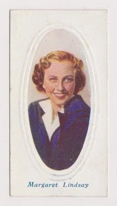 Margaret Lindsay 1936 Godfrey Phillips Screen Stars Embossed Tobacco Card #42 - Picture 1 of 2