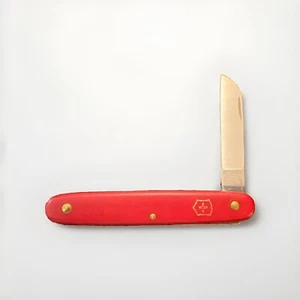 Old Vintage Red Victorinox Swiss Rostfrei Single Blade Pocket Knife . - Picture 1 of 18