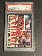 1993 Fleer NBA Superstars (#7) Michael Jordan PSA 10