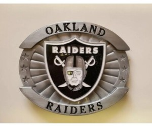 raiders belt buckle
