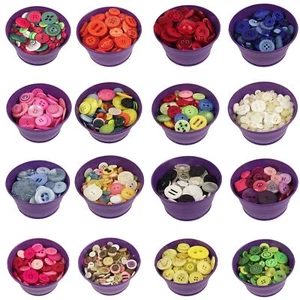 250 Grams Assorted Buttons! Mixed Craft Card Bulk Lot - Picture 1 of 16