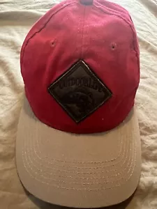 Vida al aire libre Bordado Cuero Parche Logotipo Bajo Pesca Rojo SNAPBACK Sombrero Gorra - Imagen 1 de 6