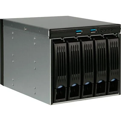 Chenbro StorageKit 3x 5,25" -> 5x 3,5", Einbaurahmen, schwarz - Bild 1 von 4