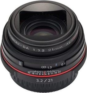 PENTAX Single Focus Lens HD DA 21mm F3.2AL Limited K mount APS-C Black  - Picture 1 of 4