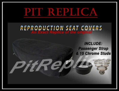 NEW SUZUKI RAIDER T305 *HEAT PRESSED SUEDE VINYL* SEAT SADDLE COVER [3TOCS] Foto 1 de 4