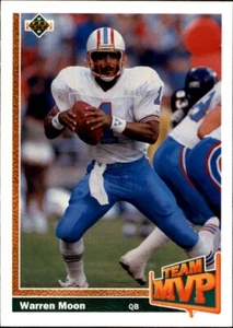 1991 Upper Deck # 460 Warren Moon Houston Oilers NFL Football Team Card MINT - Picture 1 of 2