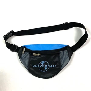 Universal Studios Fanny Pack waist Bag Waistpack Blue black Adjustable Nylon Zip - Picture 1 of 13