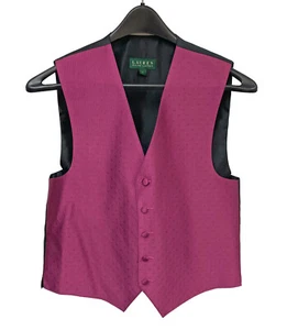 Men's Ralph Lauren Dark Azalea Tuxedo Vest Perfect for Weddings & Events Size S - Picture 1 of 2