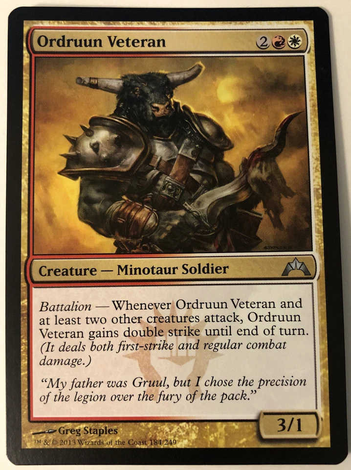 MTG Ordruun Veteran Gatecrash 184 Regular Uncommon - Image 1 of 1