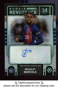 /299 Bradley Barcola 23-24 Topps Museum RRA-BB PSG RC novato autógrafo automático - Imagen 1 de 2