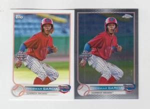 (20) Yhoswar Garcia 2022 TOPPS PRO DEBUT + CHROME ROOKIE LOT #PD-165 THRESHERS - Picture 1 of 1
