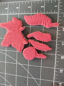 Estampilla de goma sin montar 5p hoja esqueleto arce helecho abedul naturaleza dinosaurio prehistórico - Imagen 1 de 3
