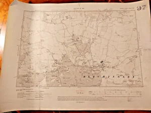 Original 1914 OS Sheet Map Blechingley Warwick Wold Nutfield Moors North Park - Picture 1 of 1