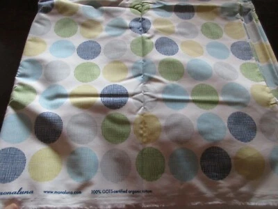 1 Yard New Organic Cotton Fabric Havana by Monaluna Circles on White - Image 1 of 3