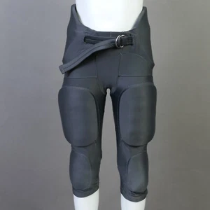 Boy's Alleson Integrated 7-Pad Football Pants ~ Dark Gray ~ Youth Medium - Picture 1 of 13