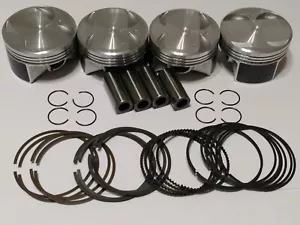 JDM NIPPON RACING TSX RBB PISTONS  K24A2 K24A NPR RING SET LOW COMPRESSION 87MM  - Picture 1 of 4