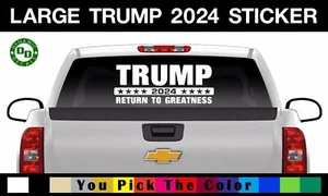 12 x 30 Donald Trump 2024 sticker America USA election MAGA vinyl window decal F - Bild 1 von 3