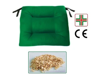 CUSCINO A TRE SEZIONI Supporto Antidecubito in Pula di Farro per Sedia a Rotelle - Foto 1 di 4