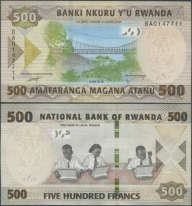 Rwanda 500 Francs 2019 (P-42) UNC - Picture 1 of 1