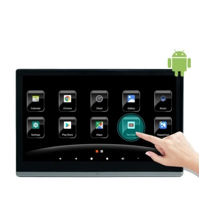 Android 11 13.3in Car Headrest Monitor Video Player Touch Screen WiFi BT Stereo - Image 1 of 4