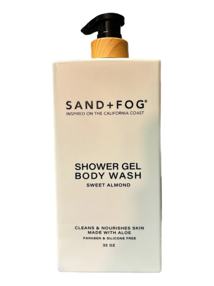 SAND + FOG Sweet Almond Shower Gel Body Wash Pump Dispenser made w/ Aloe 32oz - Image 1 of 1