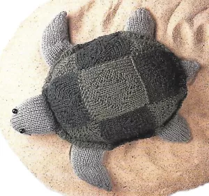 Photocopy Knitting Pattern - Sea Turtle Soft Toy - 25cm Wide - Not Tortoise 0404 - Picture 1 of 1