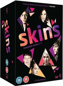 SKINS Seasons 1-7 Complete Collection Series 1 2 3456 7 Box Set Sealed UK R2 DVD - Imagen 1 de 12