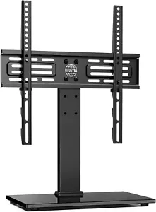 Universal TV Pedestal Stand Adjustable Height Holds 40Kg 27 To 55" Screen Black - Picture 1 of 7