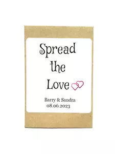 Personalised Wedding Favours with Wildflower Seeds for Table Guest Gift x 24 S3 - Picture 1 of 3