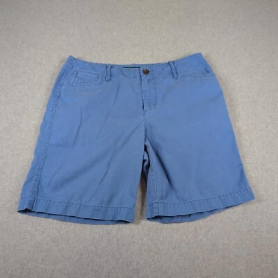 Pantalones Cortos Ralph Lauren Para Mujer Talla 10 (Ajuste 33x9) Azul Chino Informal Preppy Golf Foto 1 de 4