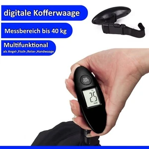 Digitale Kofferwaage Handwaage Gepäckwaage Reisewaage Angel Fisch Waage bis 40kg - Bild 1 von 4