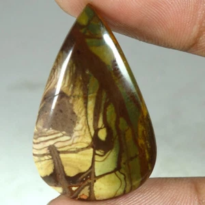 100% Natural Biggs Jasper Pear Cabochon Loose  Gemstones 23.05Cts 20x 32x 05mm - Picture 1 of 3