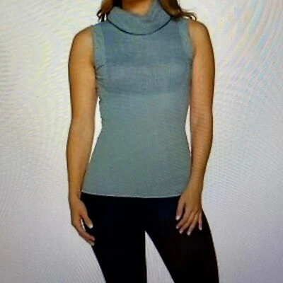 Camisa Kathleen Kirkwood Dictrac-Ease costela gola capuz azul 1X NOVA A294591 - Imagem 1 de 4