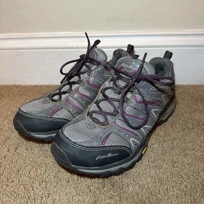 Eddie Bauer Women’s Vibram Hiking Trail Shoes Sneakers Gray Low Top Size 9.5 - Image 1 of 4