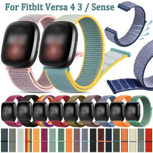 For Fitbit Versa 4/3/2/1/SE/Lite/Sense Nylon Watch Strap Woven Band Replacement - Bild 1 von 79