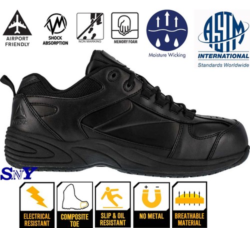 REEBOK scarpe antiscivolo da donna punta composita servizio da lavoro leggere