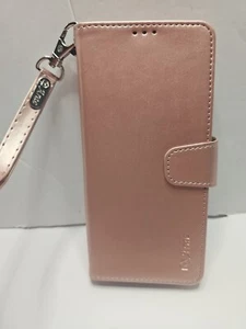 Phone Case ONLY FOR Iphone S20 FE Rose Gold Color Hand Strap Card Slots - Picture 1 of 10