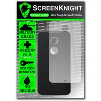 ScreenKnight Motorola Google Nexus 6 BACK SCREEN PROTECTOR invisible shield