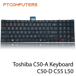 Keyboard For Toshiba Satellite C50 C50D C50-A C50D-A C55 C55D C55T series laptop - Picture 1 of 4