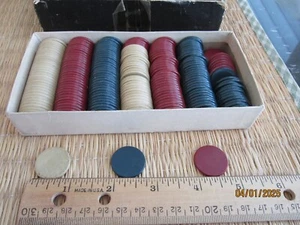 Lot of 219 Vintage Clay Composite 7/8" Poker Chips Rare Size! - Picture 1 of 3