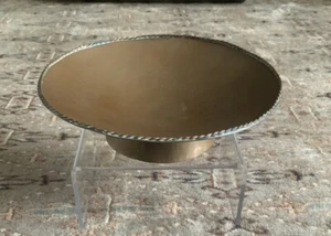 Exquiste Arts And Crafts Hand Beaten Copper Bowl On Pedestal Base - Picture 1 of 9