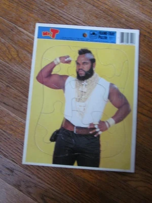Rompecabezas Bandeja Marco Mr. T Vintage 12 Piezas 1984 Edad de Oro 3-7 Foto 1 de 4