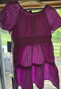 CAT AND JACK PURPLE GIRLS DRESS L 10/12 - Picture 1 of 4
