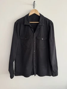 Sobrecamisa Allsaints “Spotter” Cazadora Camisa Chaqueta Negra XL - Imagen 1 de 13